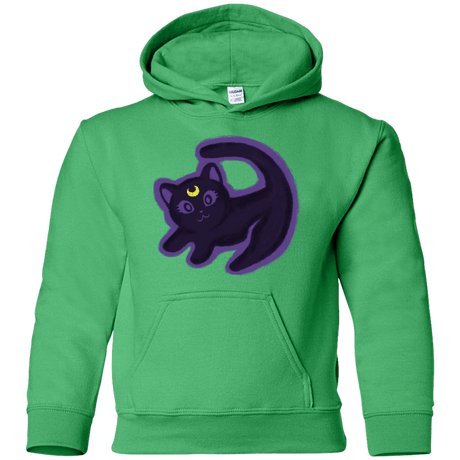 Sweatshirts Irish Green / YS Kitty Queen Youth Hoodie