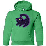Sweatshirts Irish Green / YS Kitty Queen Youth Hoodie