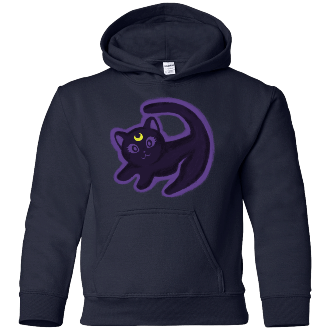 Sweatshirts Navy / YS Kitty Queen Youth Hoodie