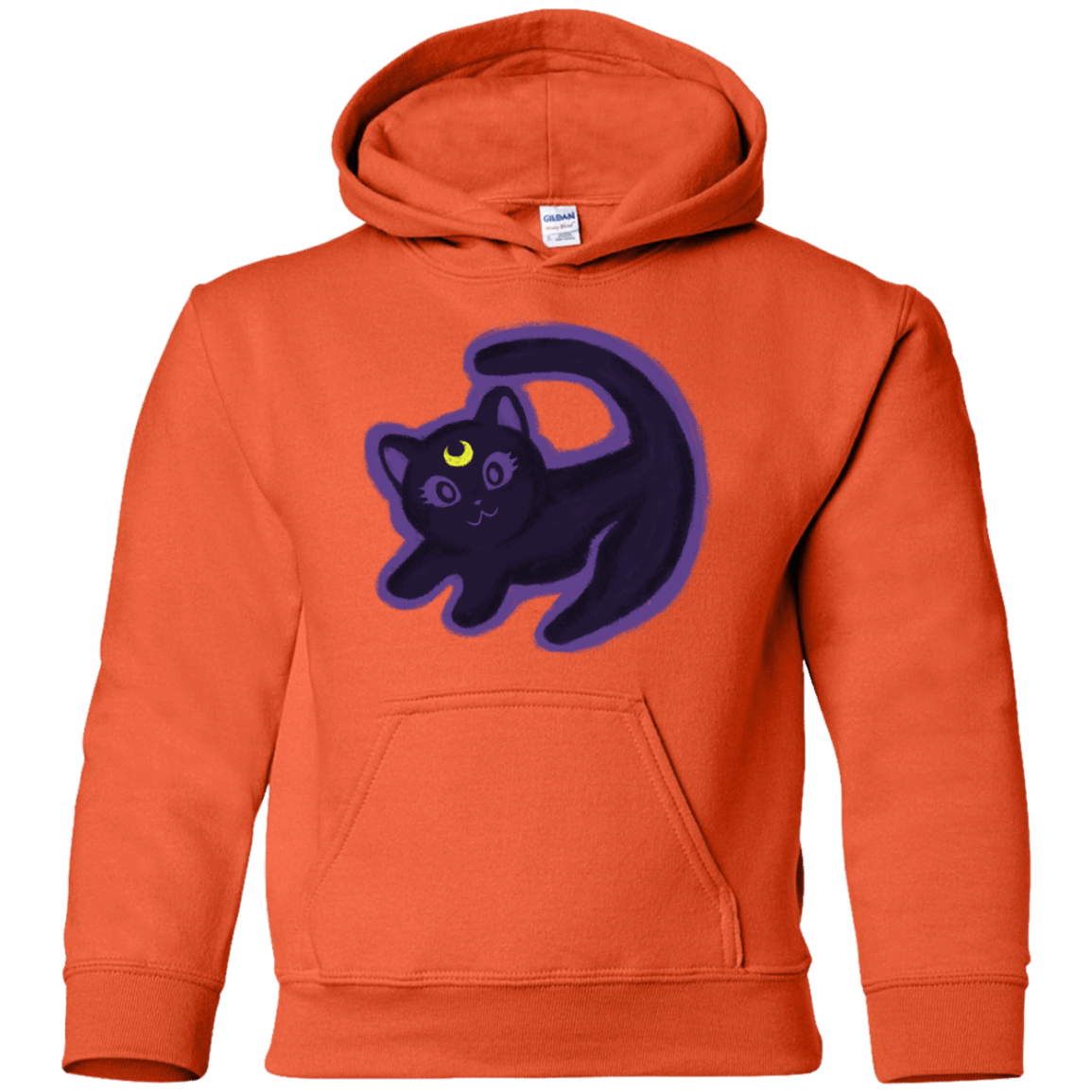 Sweatshirts Orange / YS Kitty Queen Youth Hoodie