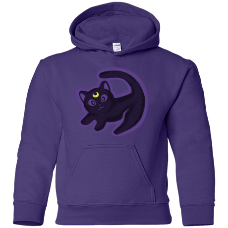 Sweatshirts Purple / YS Kitty Queen Youth Hoodie