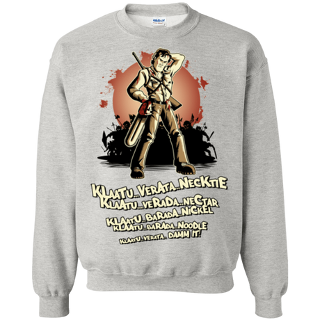 Sweatshirts Ash / Small Klaatu Barada Nikto Crewneck Sweatshirt
