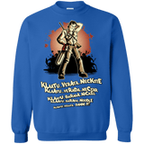 Sweatshirts Royal / Small Klaatu Barada Nikto Crewneck Sweatshirt