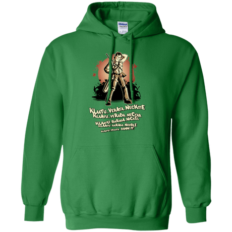 Sweatshirts Irish Green / Small Klaatu Barada Nikto Pullover Hoodie