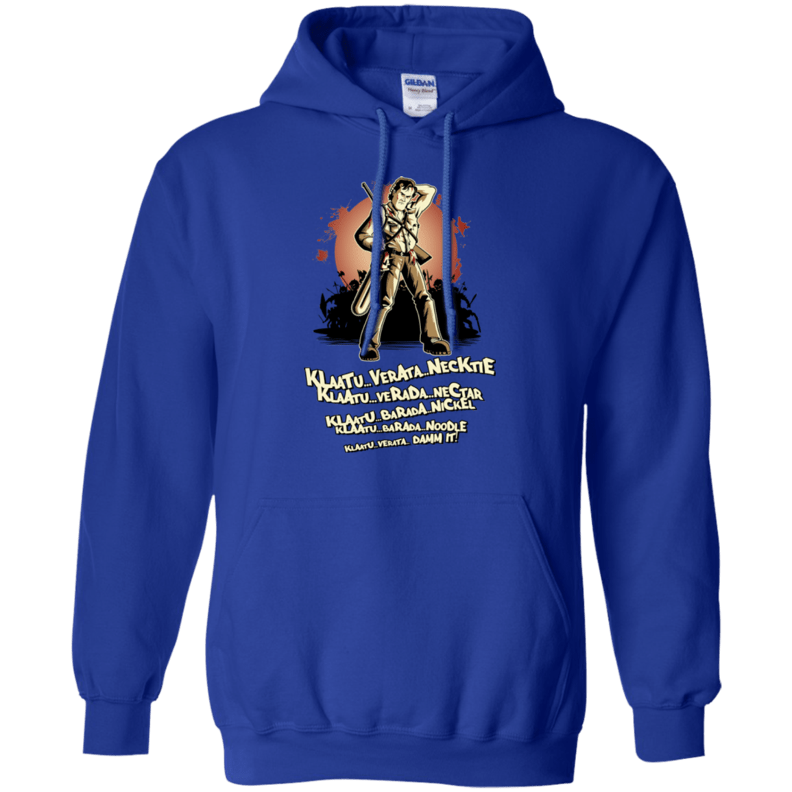 Sweatshirts Royal / Small Klaatu Barada Nikto Pullover Hoodie