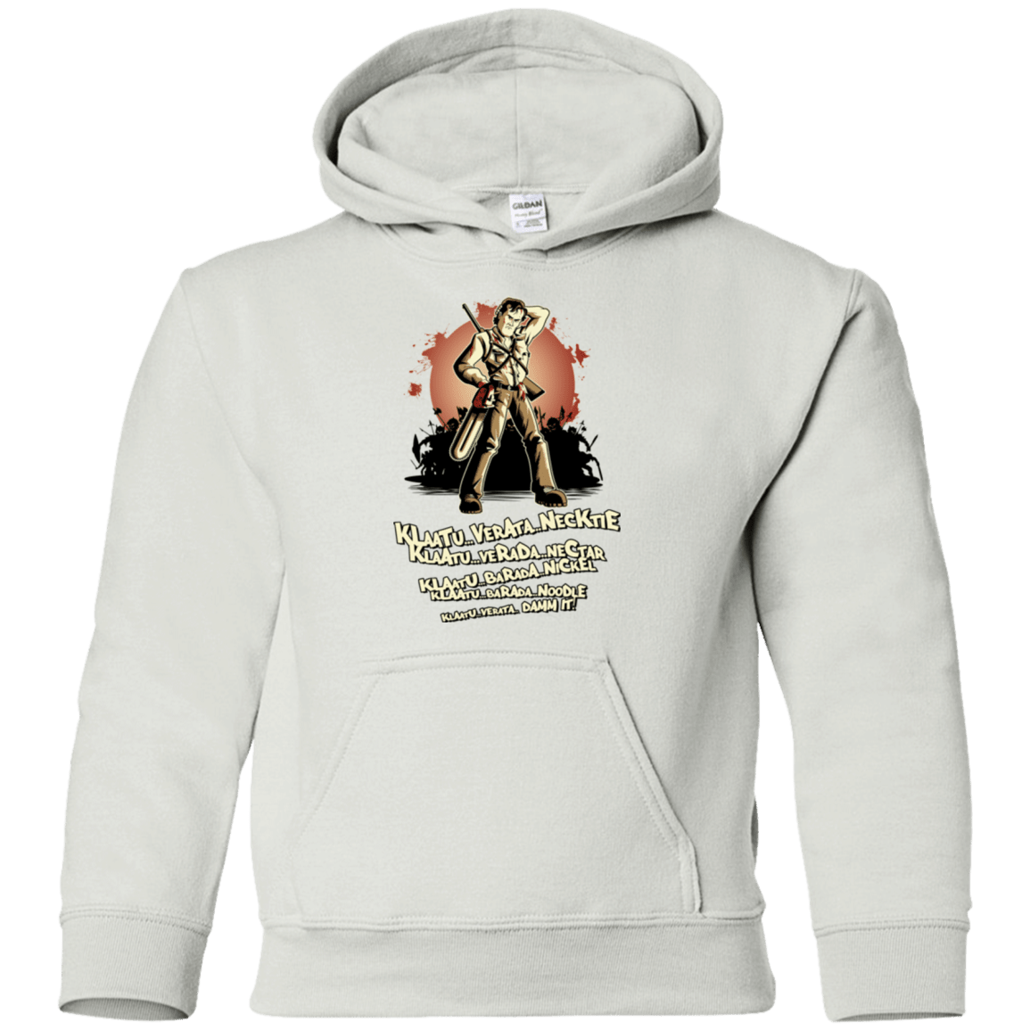 Sweatshirts White / YS Klaatu Barada Nikto Youth Hoodie