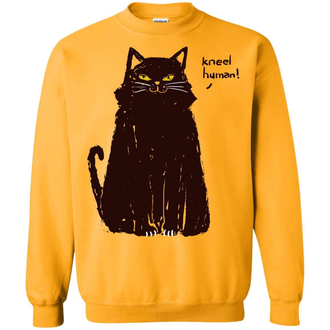 Sweatshirts Gold / S Kneel Human! Crewneck Sweatshirt