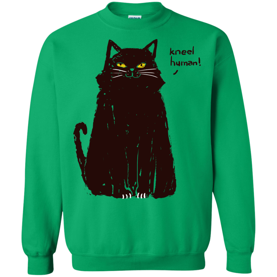 Sweatshirts Irish Green / S Kneel Human! Crewneck Sweatshirt