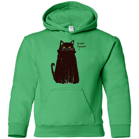 Sweatshirts Irish Green / YS Kneel Human! Youth Hoodie