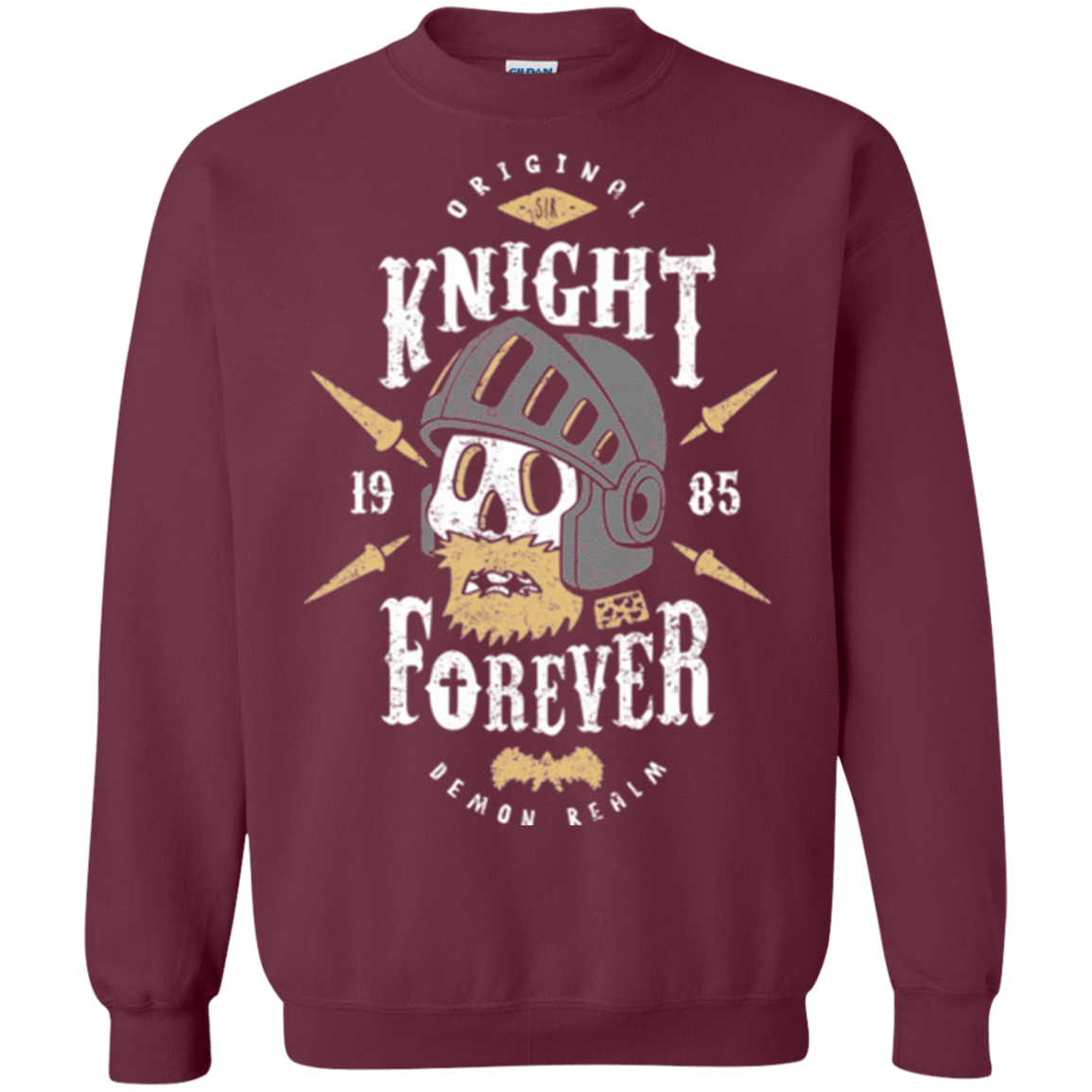 Sweatshirts Maroon / Small Knight Forever Crewneck Sweatshirt