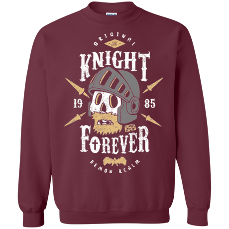 Sweatshirts Maroon / Small Knight Forever Crewneck Sweatshirt