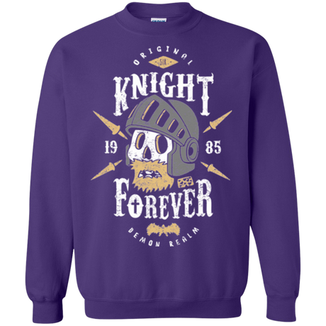 Sweatshirts Purple / Small Knight Forever Crewneck Sweatshirt