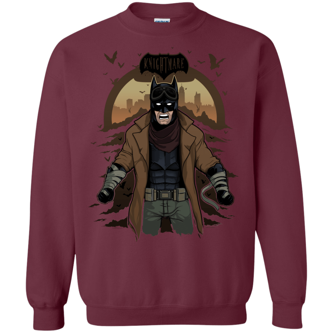 Sweatshirts Maroon / Small Knightmare Crewneck Sweatshirt