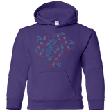 Sweatshirts Purple / YS Koi Koi Youth Hoodie