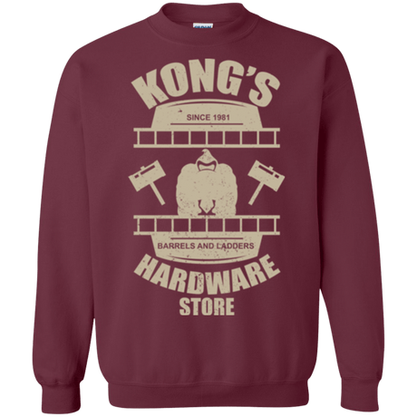 Sweatshirts Maroon / Small Kongs Hardware Store Crewneck Sweatshirt