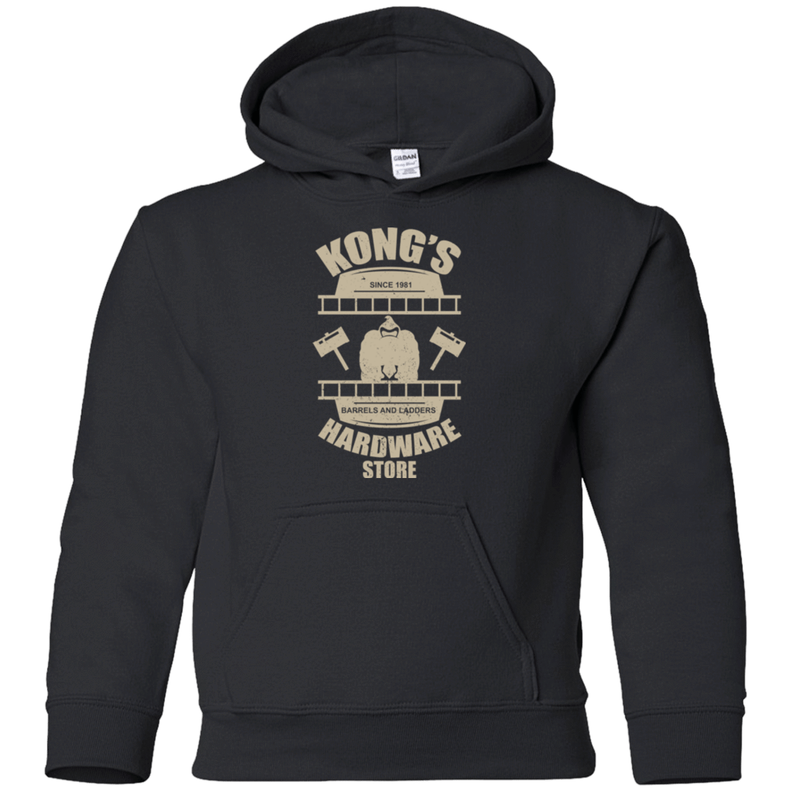 Sweatshirts Black / YS Kongs Hardware Store Youth Hoodie