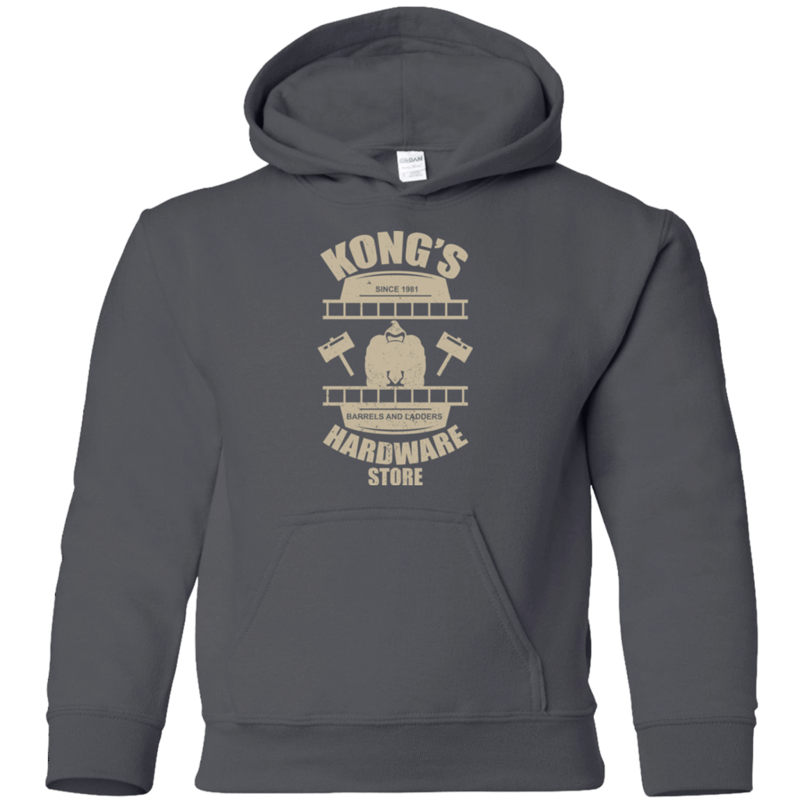 Sweatshirts Charcoal / YS Kongs Hardware Store Youth Hoodie