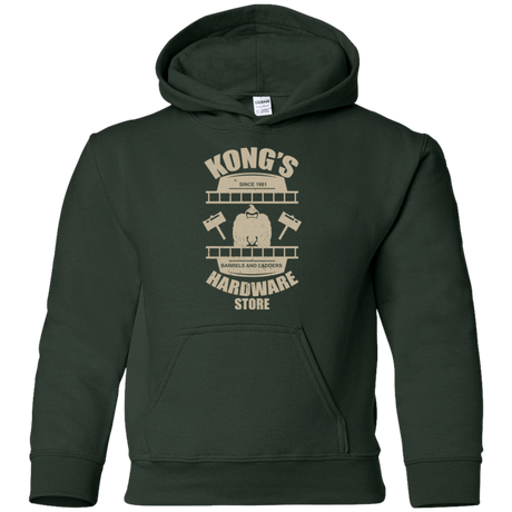 Sweatshirts Forest Green / YS Kongs Hardware Store Youth Hoodie
