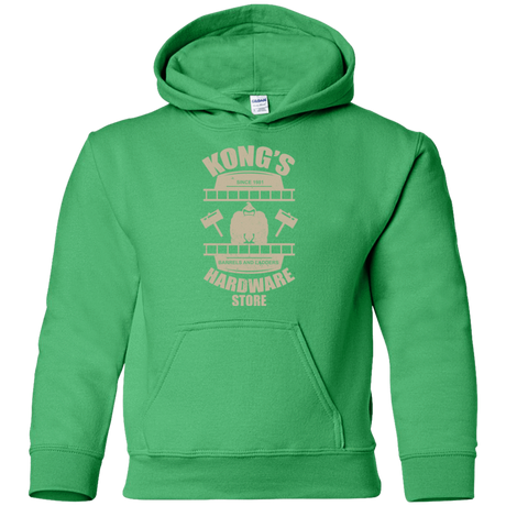 Sweatshirts Irish Green / YS Kongs Hardware Store Youth Hoodie