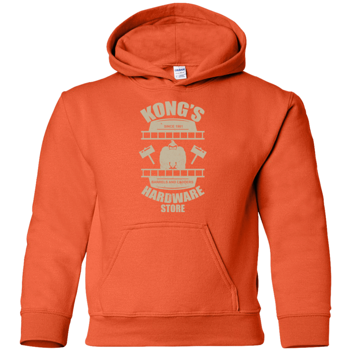 Sweatshirts Orange / YS Kongs Hardware Store Youth Hoodie
