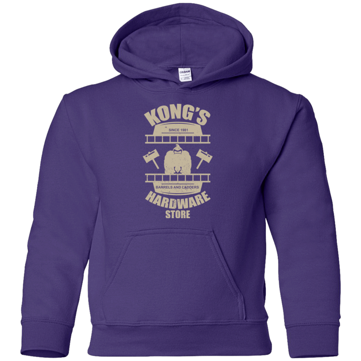 Sweatshirts Purple / YS Kongs Hardware Store Youth Hoodie