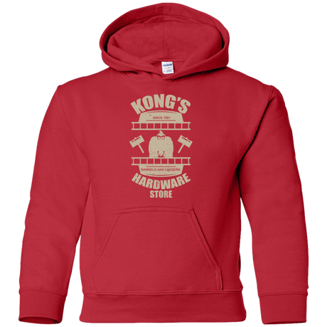 Sweatshirts Red / YS Kongs Hardware Store Youth Hoodie