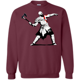Sweatshirts Maroon / S Kratos Banksy Crewneck Sweatshirt