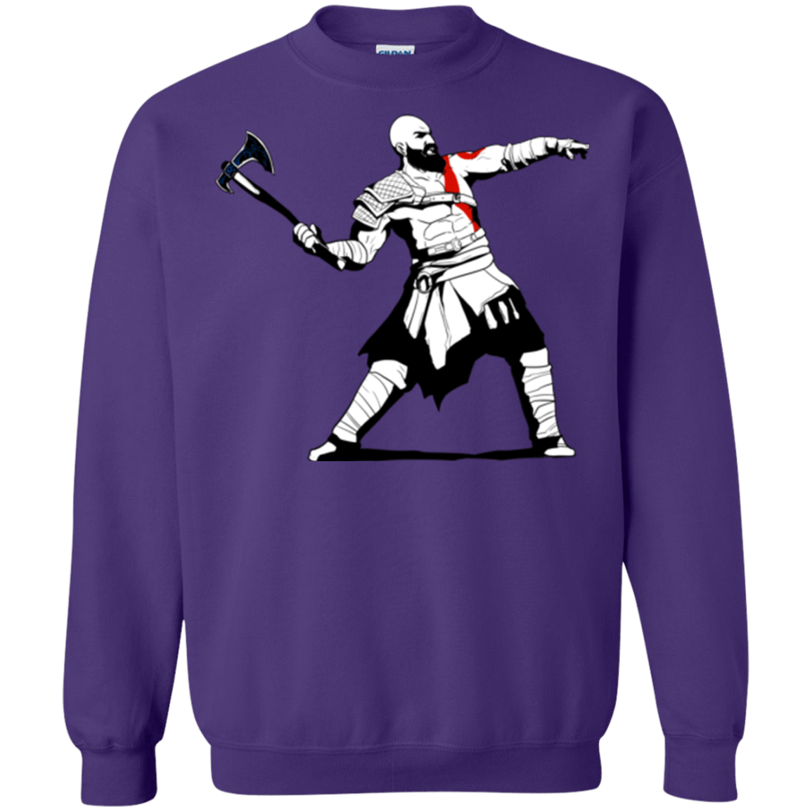 Sweatshirts Purple / S Kratos Banksy Crewneck Sweatshirt