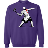 Sweatshirts Purple / S Kratos Banksy Crewneck Sweatshirt