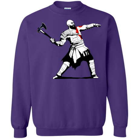 Sweatshirts Purple / S Kratos Banksy Crewneck Sweatshirt