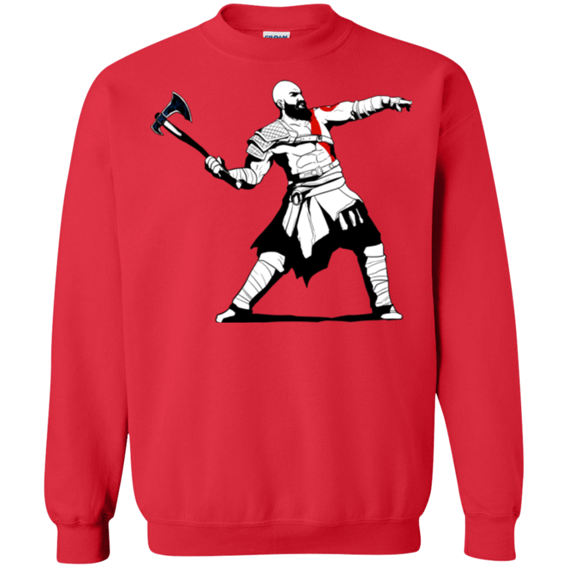 Sweatshirts Red / S Kratos Banksy Crewneck Sweatshirt