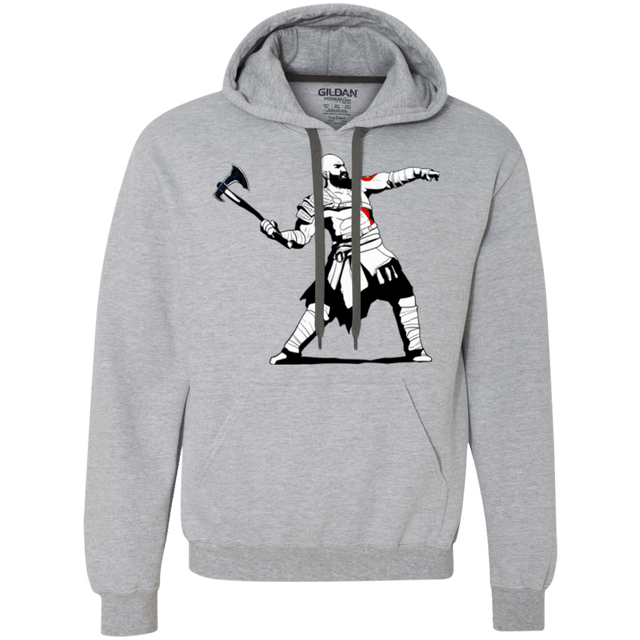 Sweatshirts Sport Grey / S Kratos Banksy Premium Fleece Hoodie
