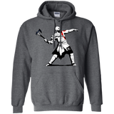 Sweatshirts Dark Heather / S Kratos Banksy Pullover Hoodie