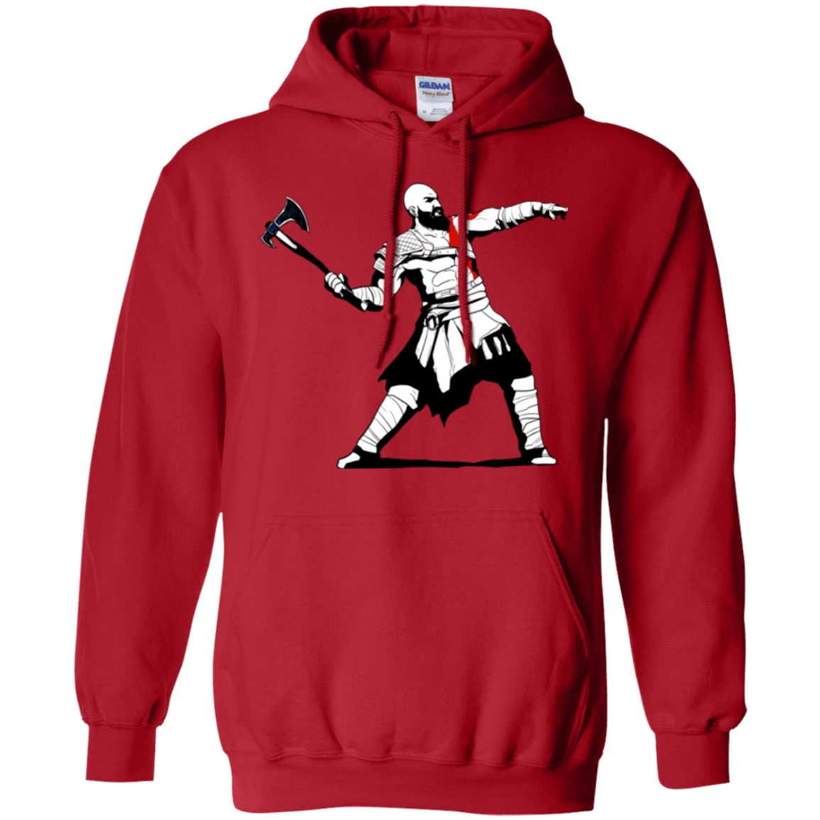 Sweatshirts Red / S Kratos Banksy Pullover Hoodie