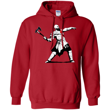 Sweatshirts Red / S Kratos Banksy Pullover Hoodie