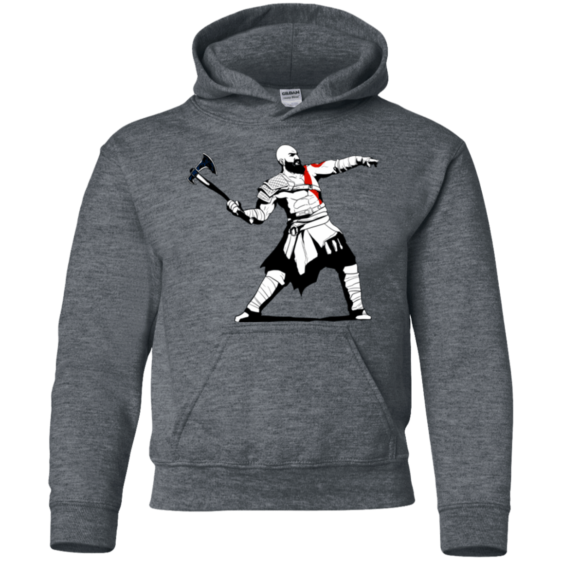 Sweatshirts Dark Heather / YS Kratos Banksy Youth Hoodie