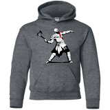 Sweatshirts Dark Heather / YS Kratos Banksy Youth Hoodie