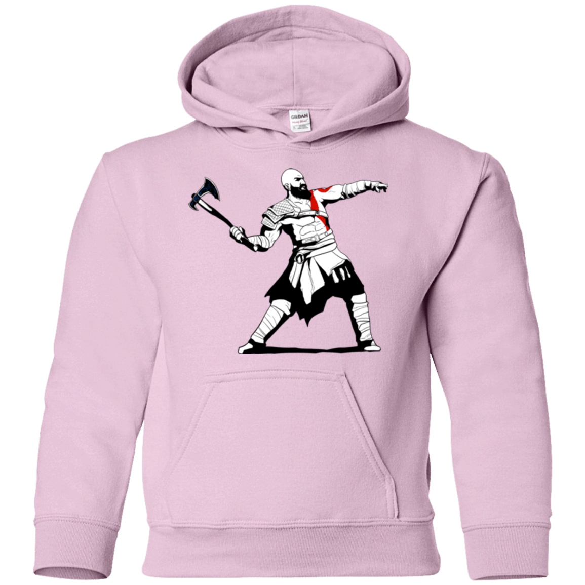 Sweatshirts Light Pink / YS Kratos Banksy Youth Hoodie