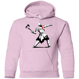 Sweatshirts Light Pink / YS Kratos Banksy Youth Hoodie