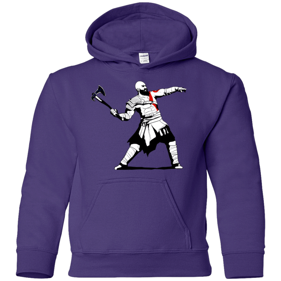 Sweatshirts Purple / YS Kratos Banksy Youth Hoodie