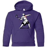 Sweatshirts Purple / YS Kratos Banksy Youth Hoodie