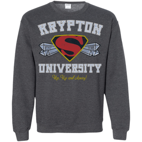 Sweatshirts Dark Heather / Small Krypton University Crewneck Sweatshirt