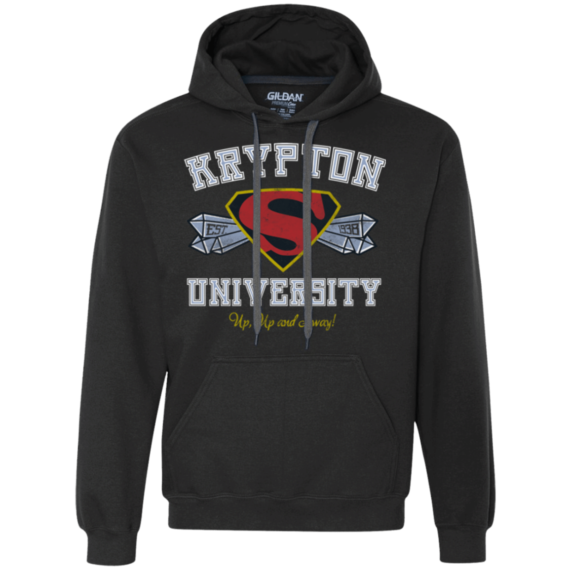 Sweatshirts Black / Small Krypton University Premium Fleece Hoodie