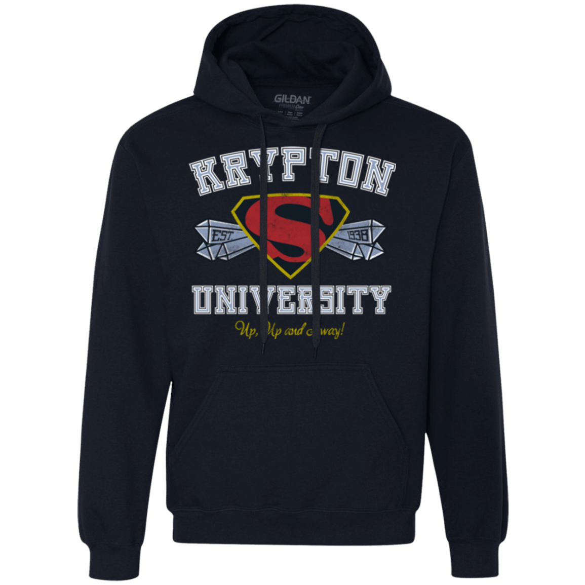 Sweatshirts Navy / Small Krypton University Premium Fleece Hoodie