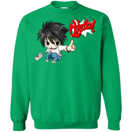 Sweatshirts Irish Green / Small L Objection! Crewneck Sweatshirt