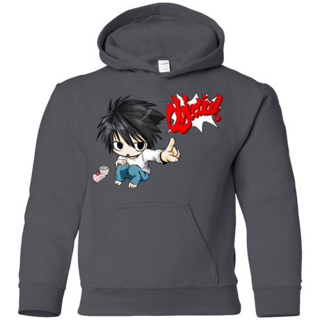 Sweatshirts Charcoal / YS L Objection! Youth Hoodie