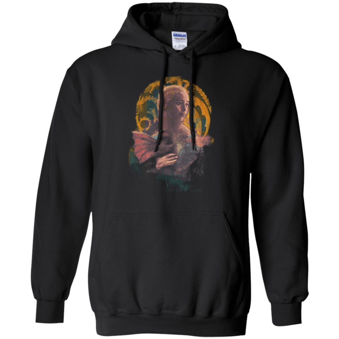 Sweatshirts Black / Small la Dame Au Dragon Pullover Hoodie