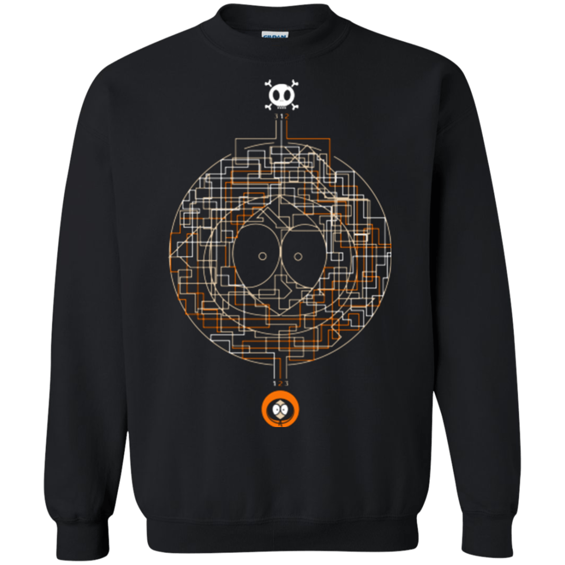 Sweatshirts Black / Small LABYRINTH OF DEATH Crewneck Sweatshirt