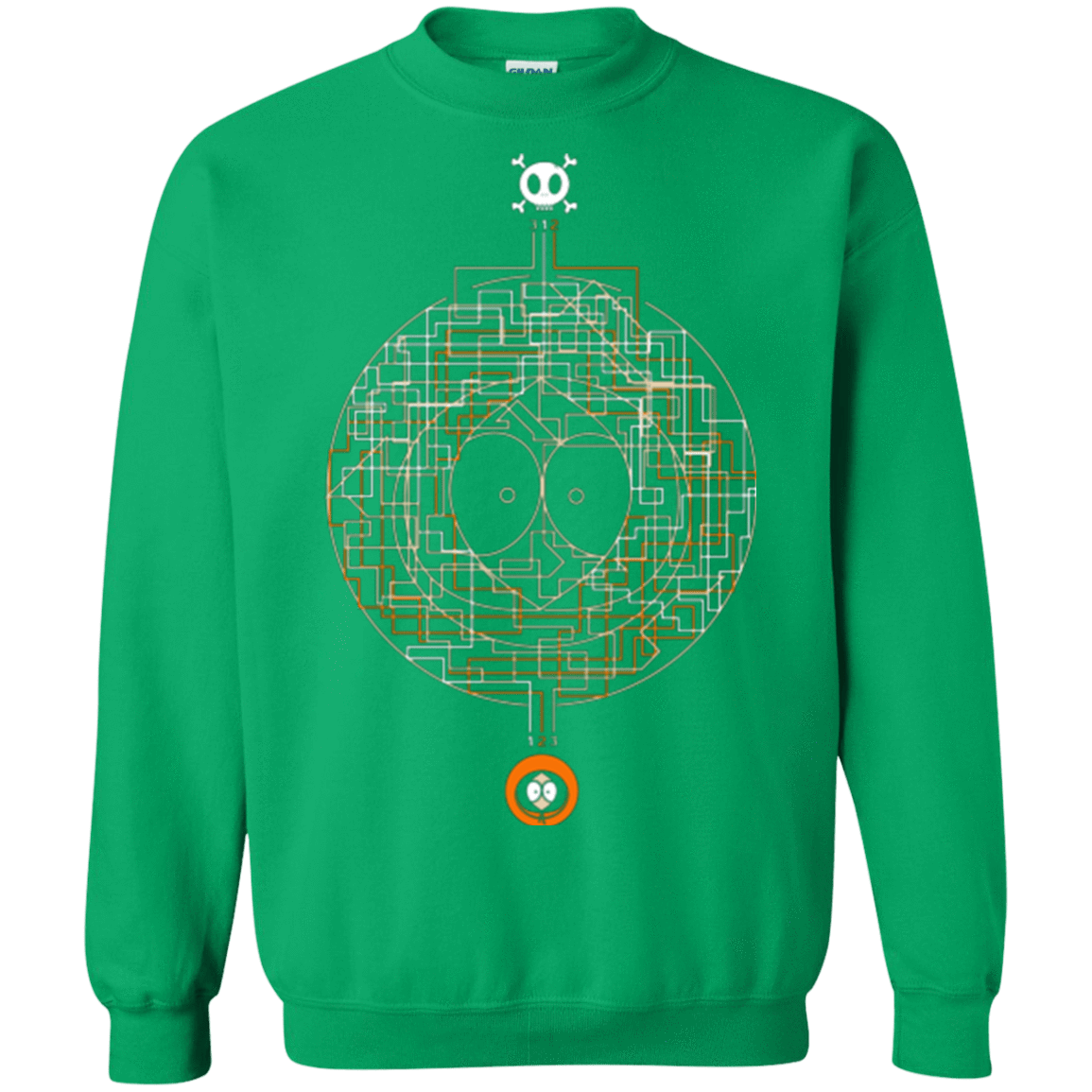 Sweatshirts Irish Green / Small LABYRINTH OF DEATH Crewneck Sweatshirt