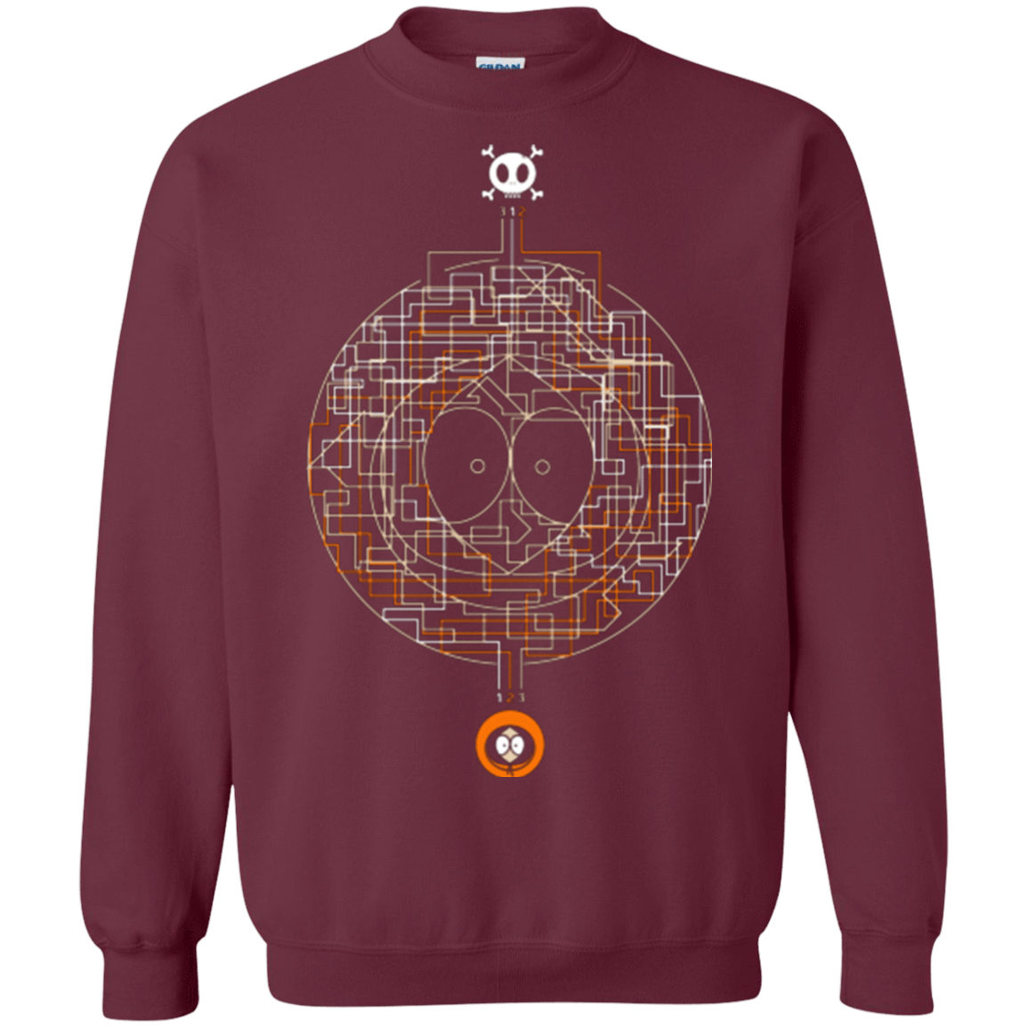 Sweatshirts Maroon / Small LABYRINTH OF DEATH Crewneck Sweatshirt